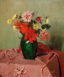 Roses and Dahlias