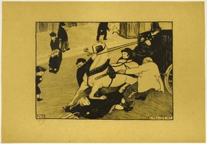 The Accident by Felix Edouard Vallotton