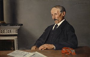 The Old Concierge by Felix Edouard Vallotton