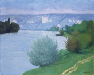 The Seine near Les Andelys by Felix Edouard Vallotton