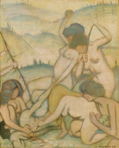 The Slaying of Orpheus by Felix Edouard Vallotton