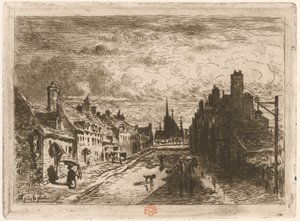 After the Rain, 1873 or 1874 reworked 1877 by Felix Hilaire Buhot