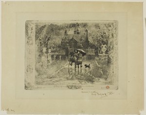 Country Neighbors by Felix Hilaire Buhot