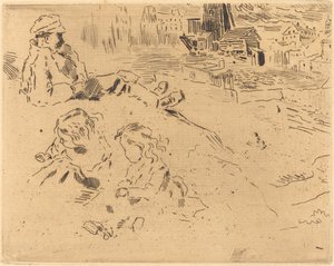 Sketches of Children by Felix Hilaire Buhot