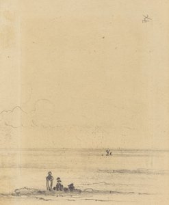 Figures on a Shore by Felix Hilaire Buhot