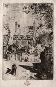 In Province: The House at Orléans by Felix Hilaire Buhot