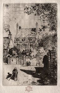 In Province: The House at Orléans, c. 1875 by Felix Hilaire Buhot