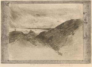 The Cliff: Saint-Malo Bay by Felix Hilaire Buhot