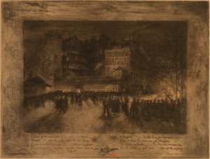 The Place of the Martyrs and the Tavern of the Prison by Felix Hilaire Buhot