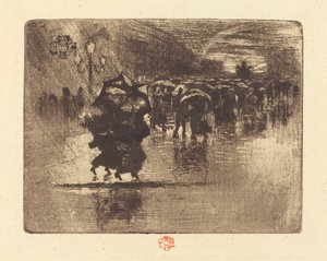 The Burial (Small Plate) by Felix Hilaire Buhot