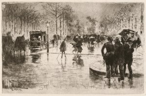 The Return of the Artists by Felix Hilaire Buhot