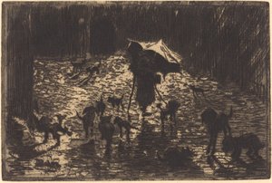 The Night Prowlers by Felix Hilaire Buhot