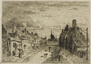 My Little Town by Felix Hilaire Buhot