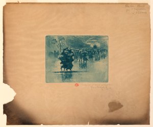 Rainy Street by Felix Hilaire Buhot