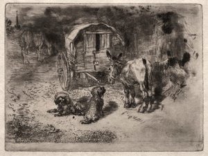 The Guardians of the House, or the Friends of the Saltimbanque, c. 1875
