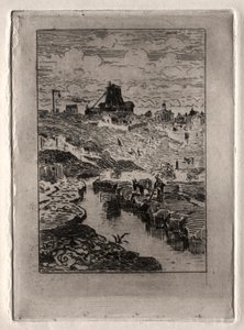 The Well at the Hill of Cailles by Felix Hilaire Buhot