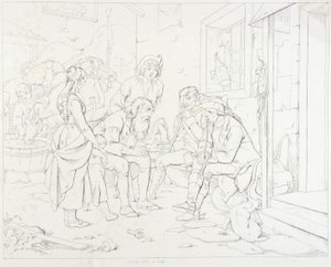 Rip Van Winkle, Illustration: Rip Telling His Fabulous Story