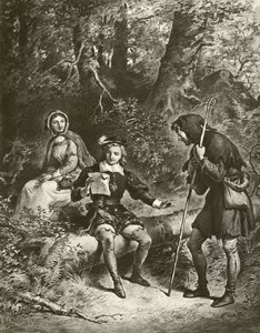 As You Like It. Act IV-Scene III by Felix Octavius Carr Darley