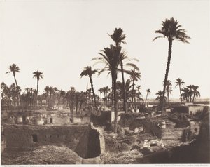 Abâzîz, Interior of an Arab Village by Félix Teynard