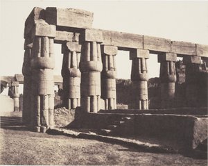 Luxor (Thebes), Later Construction - Galleries - Parallels by Félix Teynard