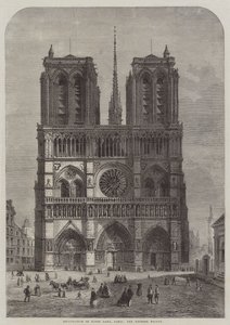 Restoration of Notre Dame, Paris, the Western Facade
