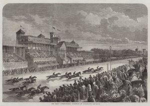 The Great International Horserace at Longchamps by Felix Thorigny