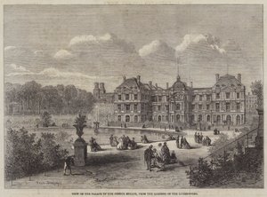View of the Palace of the French Senate, from the Gardens of the Luxembourg by Felix Thorigny