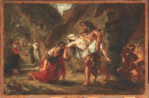 Hercules and Alcestis by Ferdinand Victor Eugene Delacroix