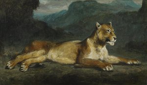 Reclining Lioness