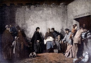 The Mount of Piety - from the painting of Heilbuth - in 