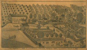 The Property of John P. and Catharina Schuring, Franklin Town, Allegheny County, Pennsylvania by Ferdinand A. Brader