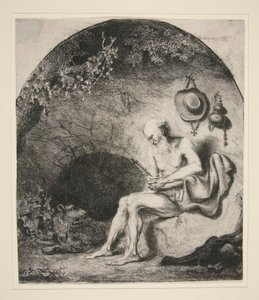 St. Jerome in the Cave by Ferdinand Bol