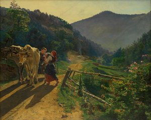 The Time of Roses by Ferdinand Georg Waldmüller