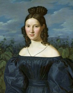 Portrait of a young woman by Ferdinand Georg Waldmuller