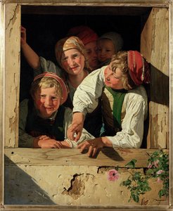 Children in a Window