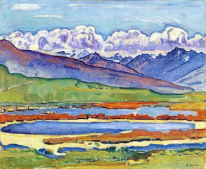 Etang Long Crans Montana by Ferdinand Hodler by Ferdinand Hodler
