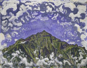 Mount Niesen seen from Heustrich, 1910