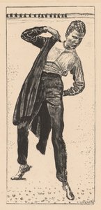 Student Putting on His Coat by Ferdinand Hodler