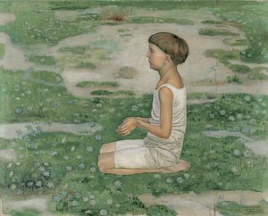 The Adoration II by Ferdinand Hodler