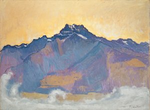 The Dents du Midi Seen from Chesières by Ferdinand Hodler