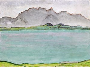 The Stockhorn Mountains and Lake Thun, 1911