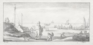 Along a Dutch Shore by Ferdinand I Piloty