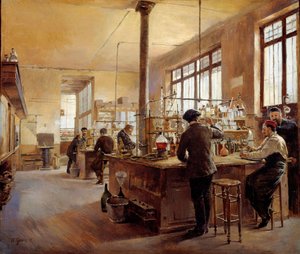The municipal laboratory at the police prefecture boulevard du palace by Ferdinand Joseph Gueldry