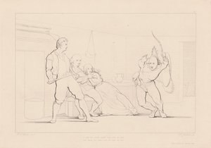 A Form Has Rushed amidst Them from the Dark by Ferdinand Joubert, after George Elgar Hicks