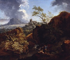 Neckar Landscape by Ferdinand Kobell