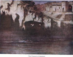 The Funeral of Siegfried, Illustration from The Stories of Wagner