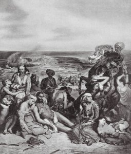 The Massacres in Chios by Ferdinand Victor Eugene (after) Delacroix