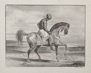 African on Horseback by Ferdinand Victor Eugene Delacroix