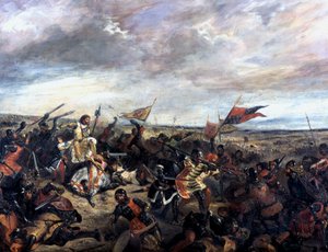 Battle of Poitiers 1356 by Ferdinand Victor Eugene Delacroix