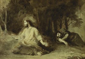Christ at the Mount of Olives by Ferdinand Victor Eugene Delacroix